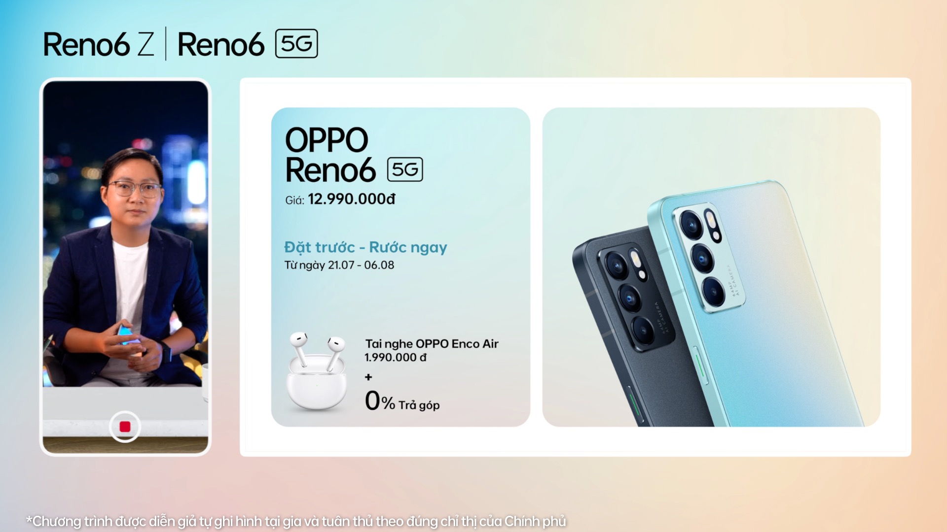 OPPO Reno6/6 Z 5G chính thức ra mắt: Thiết kế Reno Glow ấn tượng, camera nâng cấp, sạc nhanh VOOC đủ cả, giá từ 9.49 triệu - Ảnh 5.