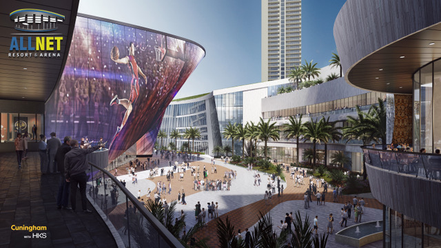 Las Vegas xây dựng nhà thi đấu &quot;nghìn tỷ&quot;, nỗ lực gia nhập gia đình NBA? - Ảnh 3.