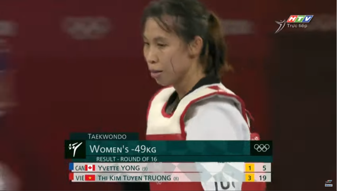 Trương Thị Kim Tuyền &quot;lấy nhu thắng cương&quot; đả bại đại diện Canada trận ra quân Taekwondo Olympic Tokyo 2020 - Ảnh 8.
