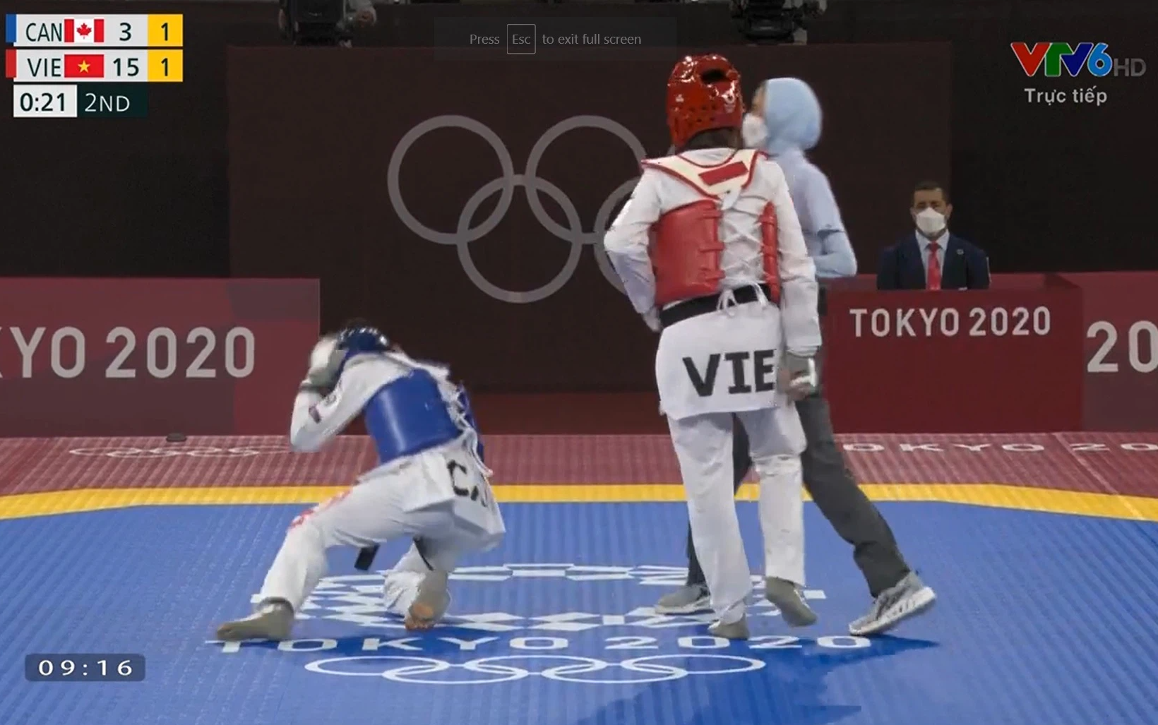 Trương Thị Kim Tuyền &quot;lấy nhu thắng cương&quot; đả bại đại diện Canada trận ra quân Taekwondo Olympic Tokyo 2020 - Ảnh 3.