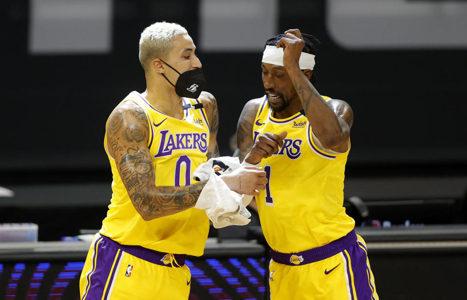 Chuyển nhượng Los Angeles Lakers: Đau đầu tìm &quot;bến đỗ&quot; cho Kyle Kuzma và Kentavious Caldwell-Pope - Ảnh 2.