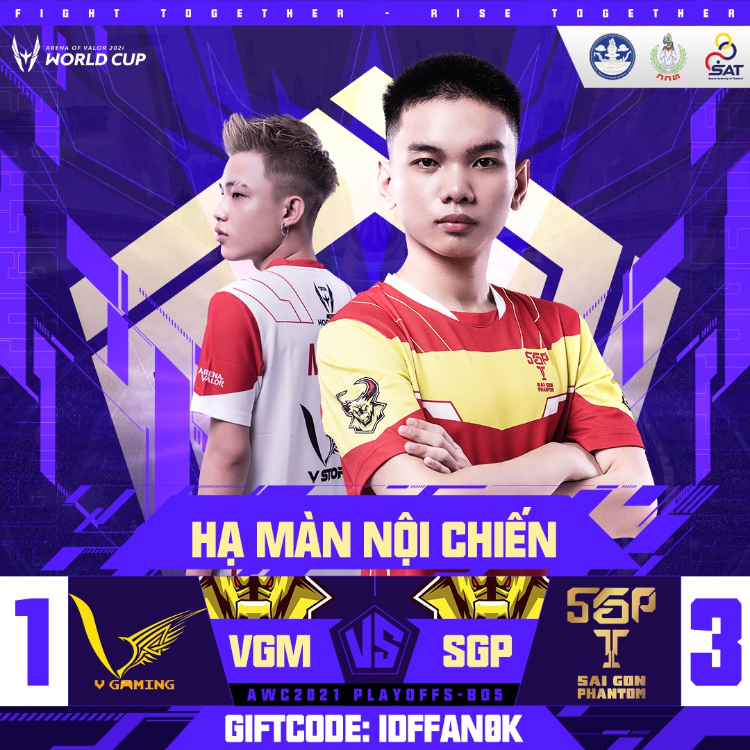 SGP đả bại V Gaming với tỷ số 3-1