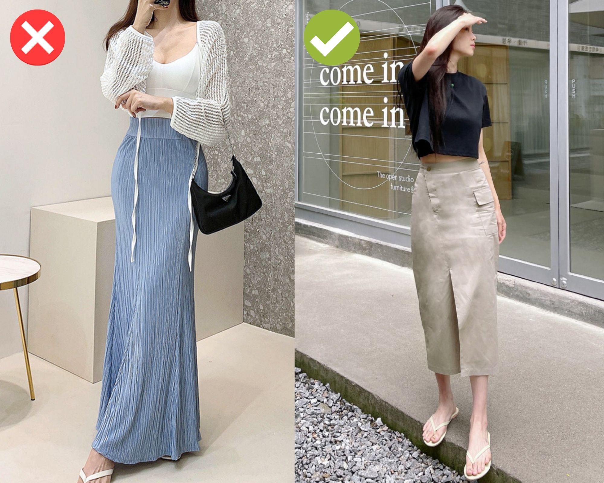 3 kiểu chân váy đã lỗi mốt còn khiến cặp chân &quot;ngắn một mẩu&quot;, mấy nàng cao ráo vẫn bị dìm dáng như thường - Ảnh 4.