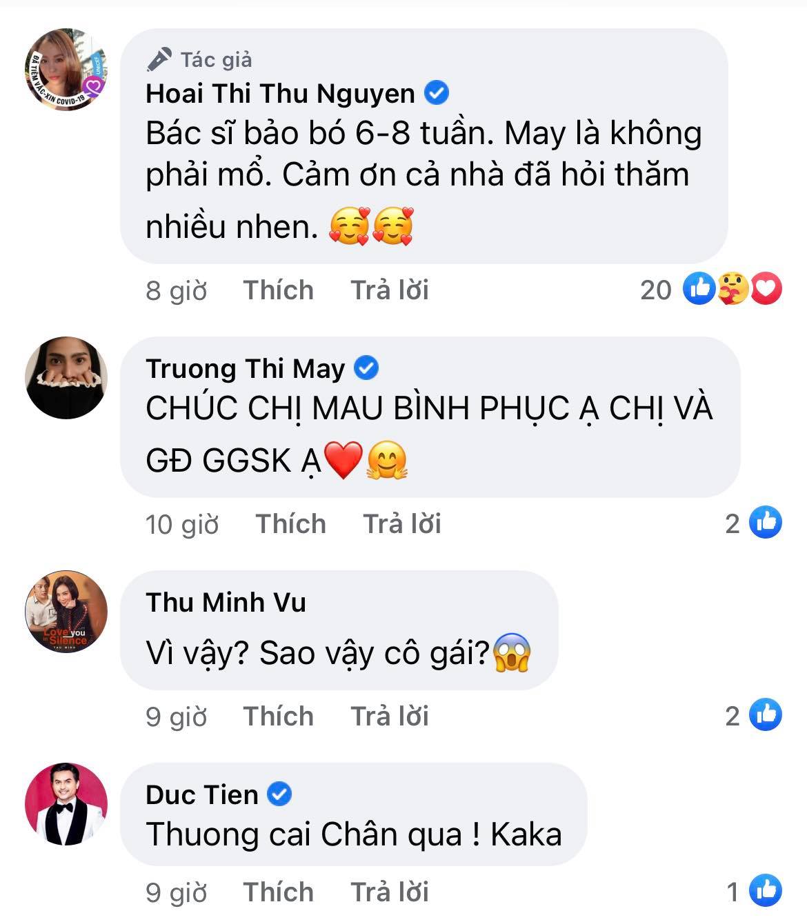 Hoa hậu Thu Hoài gặp chấn thương nghiêm trọng ở Mỹ, Hari Won - Mai Hồ cùng dàn sao Việt đồng loạt lo lắng hỏi thăm - Ảnh 4.