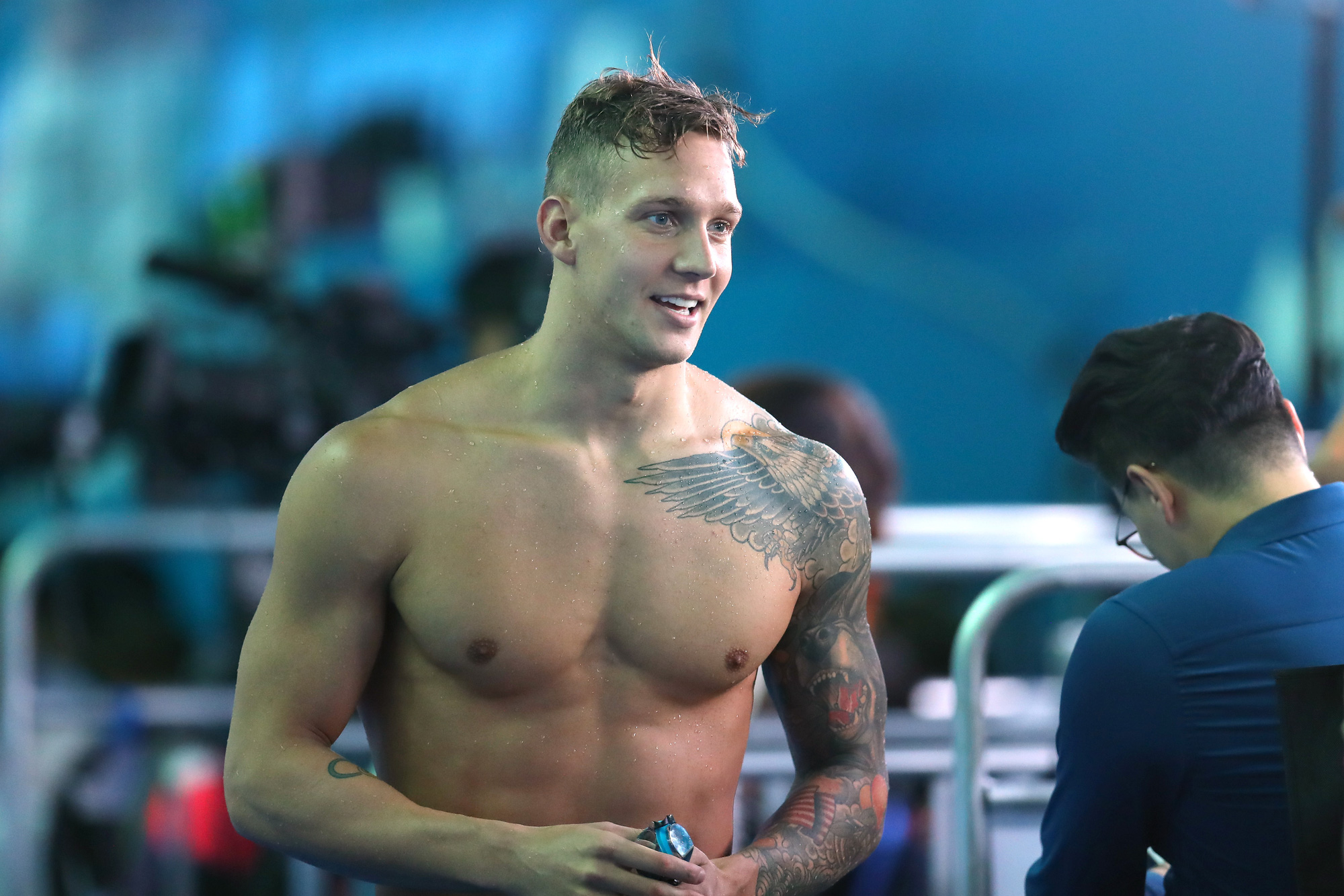 VĐV xuất sắc nhất Olympic 2020 Caeleb Dressel: Thành công nhờ chấp nhận dọn giường giúp vợ - Ảnh 2.