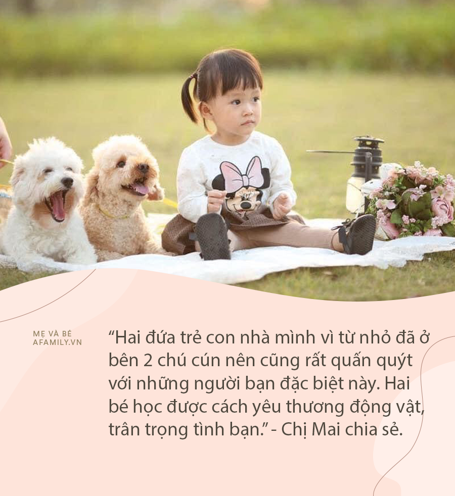 Được khuyên sinh con thì nên bán thú cưng nhưng mẹ bỉm không nỡ, giờ vừa có &quot;boss&quot; trông bé giúp, các con lại học được điều hay - Ảnh 5.