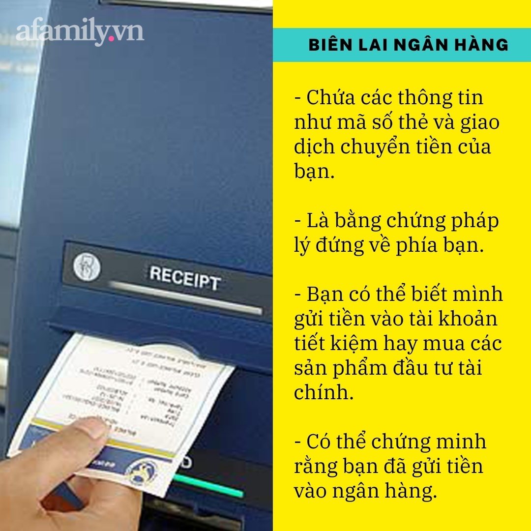 4 giá trị to lớn của chiếc biên lai ngân hàng, nếu biết chắc chắn bạn không dám vứt bỏ  - Ảnh 2.