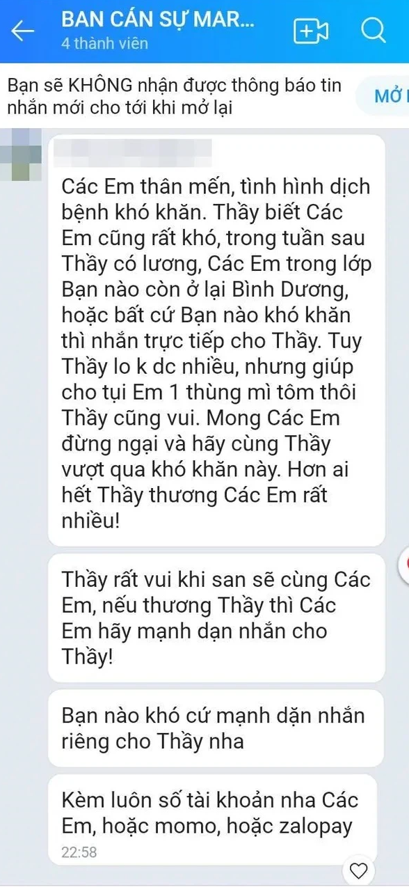 Thầy giáo nhắn tin cho sinh viên giữa mùa dịch, đọc câu cuối mà đứa nào đứa nấy rưng rưng hạnh phúc - Ảnh 2.