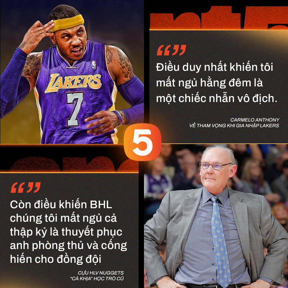 Thầy cũ bị fan dọa tước mạng vì &quot;cà khịa&quot; Carmelo Anthony - Ảnh 1.