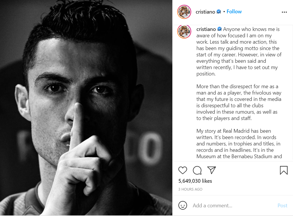 Ronaldo lên tiếng cực gắt sau khi liên tục bị đồn thổi về tương lai - Ảnh 2.