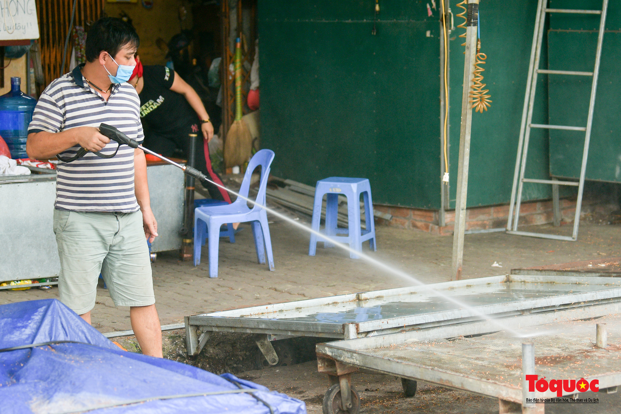 Hà Nội mởi của trở lại chợ đầu mối phía Nam Hà Nội, nhiều biện pháp phòng dịch được triển khai - Ảnh 13.