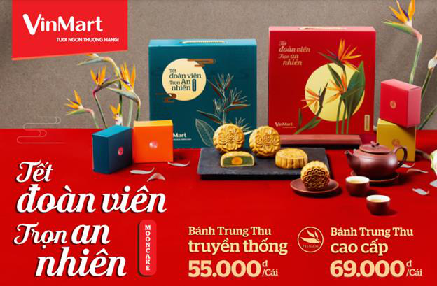 Giãn cách xã hội vẫn không quên lời chúc “Tết đoàn viên, trọn an nhiên” từ bánh trung thu VinMart - Ảnh 4.