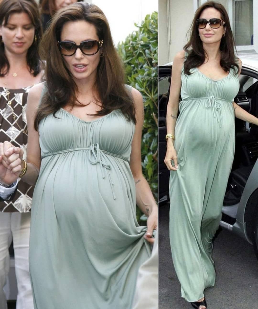 The best pregnant mother in Hollywood calls Angelina Jolie's name: Her belly is still breathtakingly beautiful, her breasts always grab the spotlight - Photo 13.