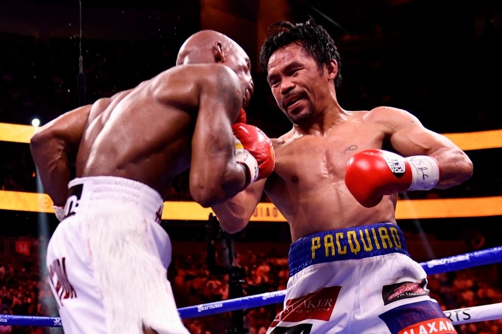 Chùm ảnh: Tụt thể lực ở nửa sau của trận đấu, Pacquiao để thua trước Ugas bằng điểm số đồng thuận - Ảnh 4.