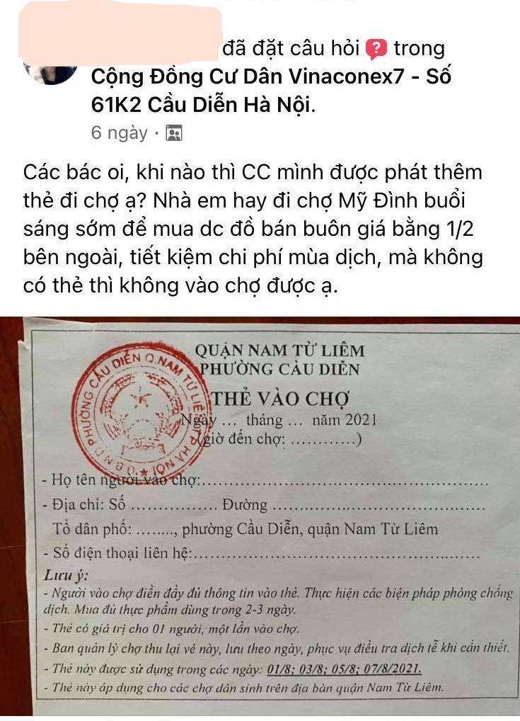 Cư dân chia sẻ ý kiến trong nhóm của chung cư