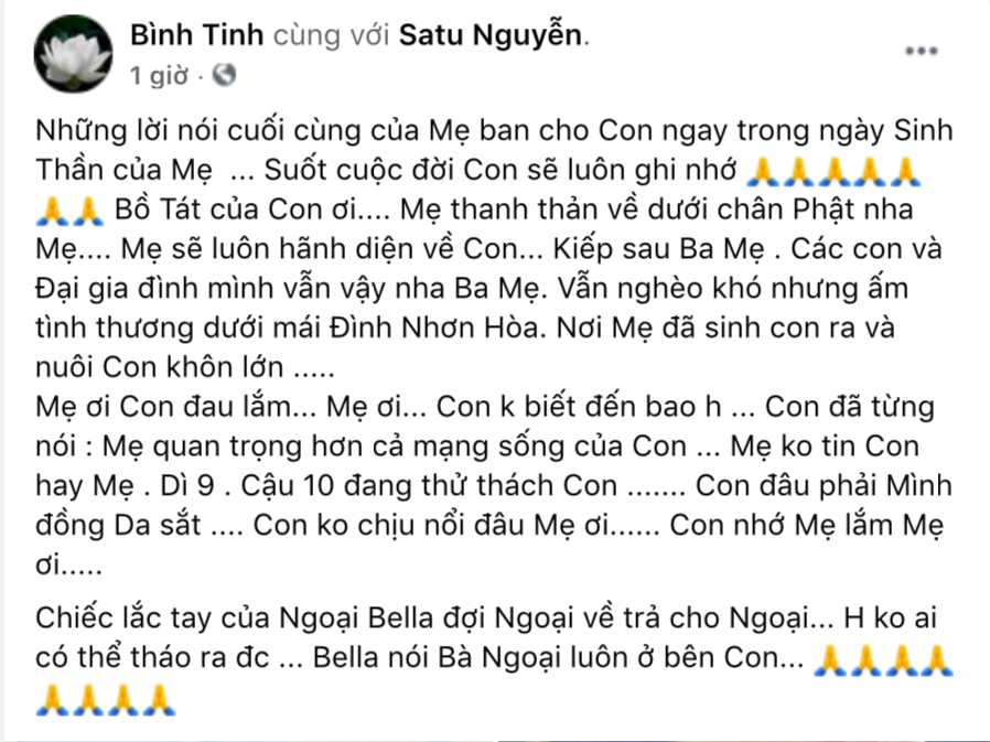 1 ngày sau tang lễ NS Bạch Mai, con gái đau lòng không chịu nổi và tiết lộ kỷ vật đặc biệt của người mẹ quá cố - Ảnh 2.