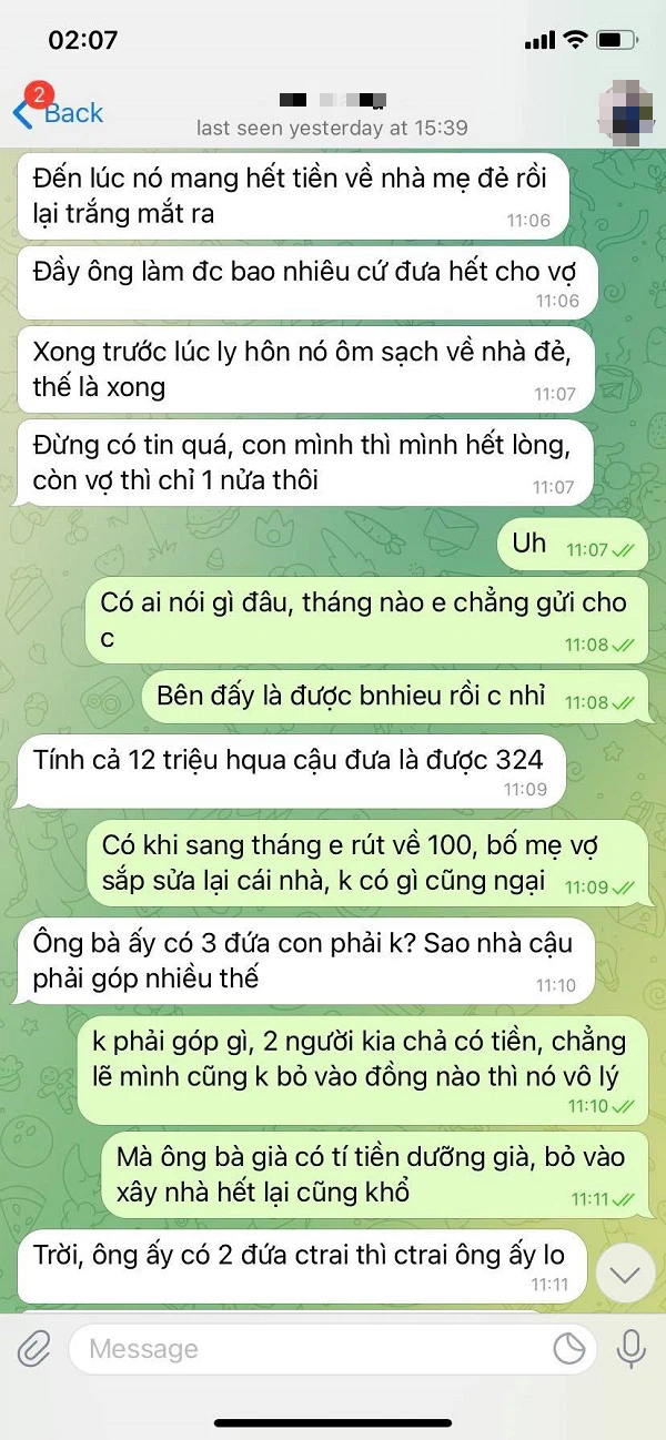 Hết lòng vì chồng con, vậy mà đọc những tin nhắn anh gửi cho chị gái, mặt tôi như bị tạt gáo nước lạnh - Ảnh 4.