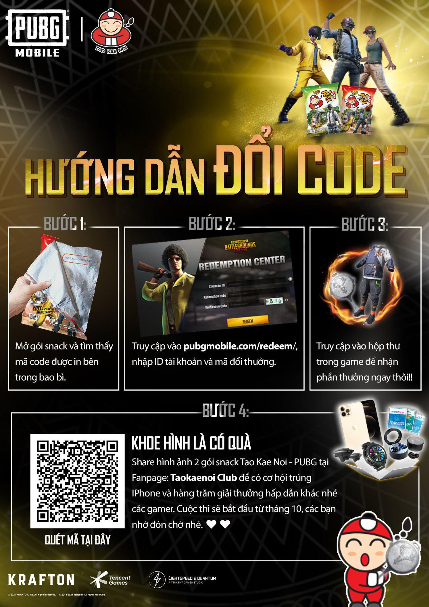 Đắm chìm trong chuỗi sự kiện hợp tác giữa PUBG Mobile và snack rong biển Tao Kae Noi - Ảnh 2.