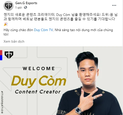 Streamer Việt Nam gia nhập tổ chức Esports top đầu LCK, từng vô địch CKTG - Ảnh 1.