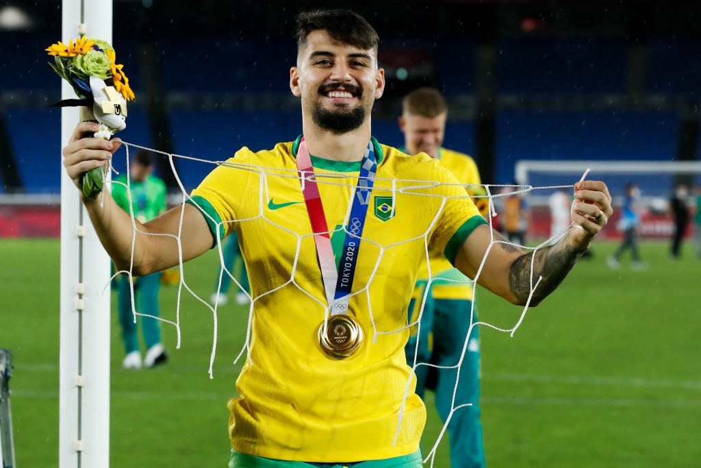 Chùm ảnh: Brazil ăn mừng huy chương vàng Olympic bóng đá nam 2020 - Ảnh 11.