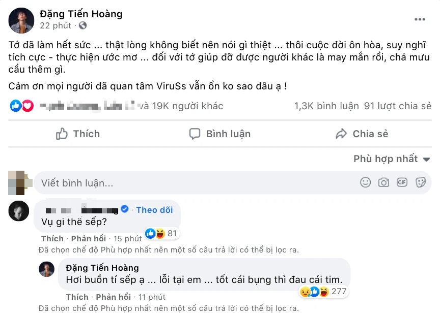 ViruSs bất ngờ chia sẻ trạng thái thất vọng, fan nghi ngờ có liên quan đến drama của Jack - Ảnh 1.