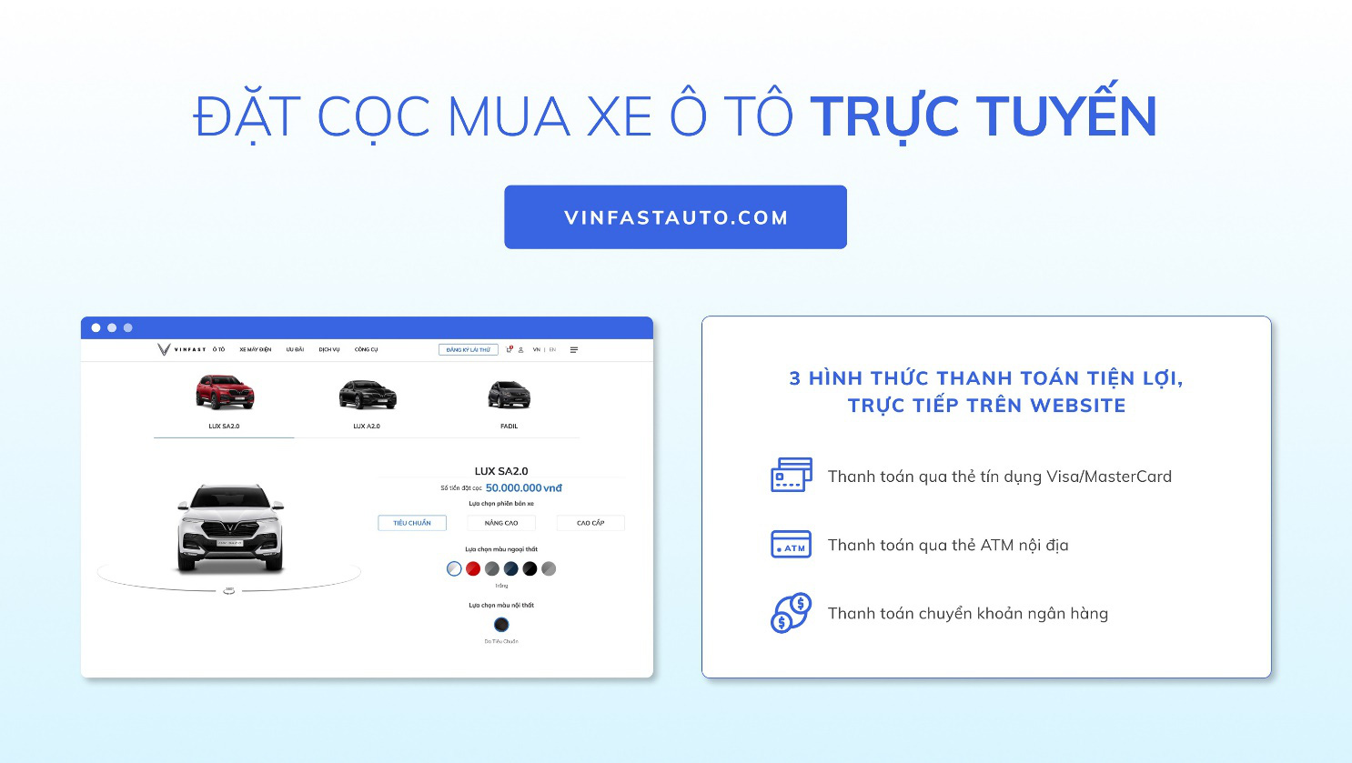 VinFast cung cấp giái pháp mua ô tô trực tuyến tiên phong tại Việt Nam - Ảnh 1.