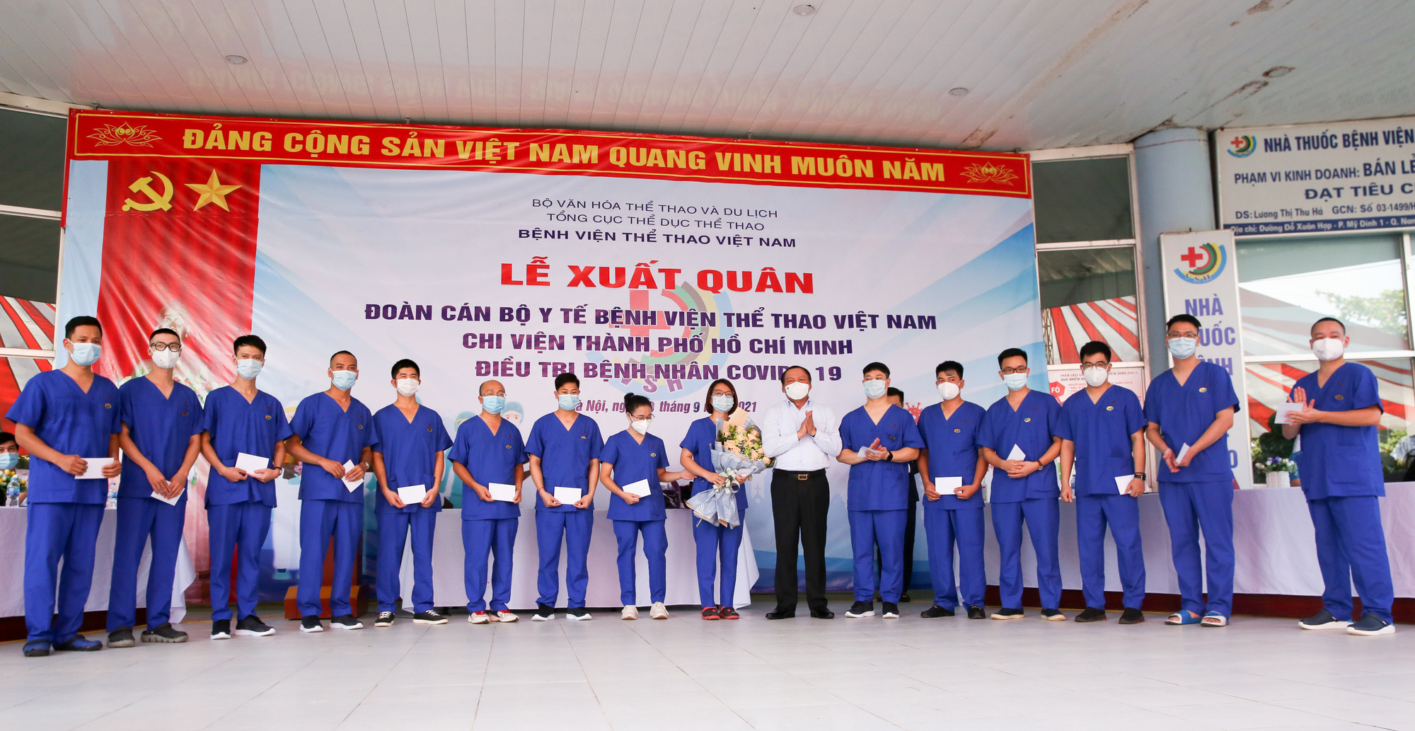 Bệnh viên Thể thao Việt Nam xuất quân tăng cường lực lượng vào miền Nam chống dịch - Ảnh 8.