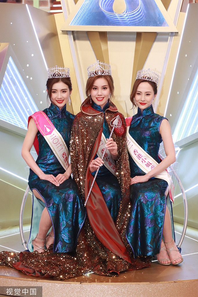 Chung kết Hoa hậu Hong Kong 2021: Con gái Á hậu Macau đoạt vương miện, con gái tài tử Thiên Long Bát Bộ trượt thẳng cẳng - Ảnh 3.