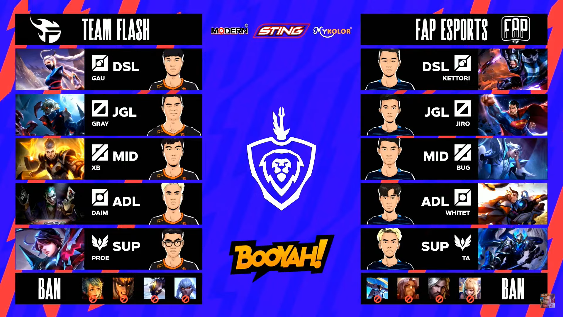 Team Flash out ban/pick FAP Esports ở ván 4