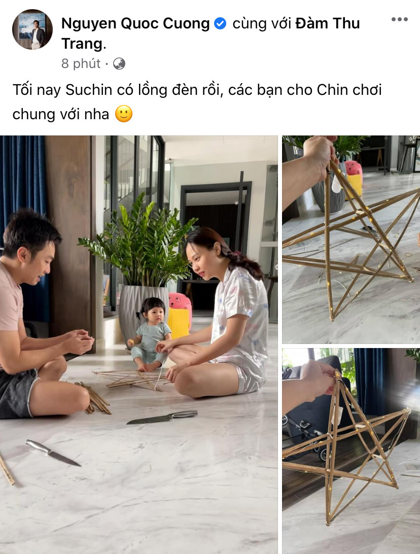 Cường Đô La và bà xã tự tay làm 1 thứ tặng ái nữ, đón Trung thu giản dị trong biệt thự sang chảnh khu nhà giàu  - Ảnh 2.