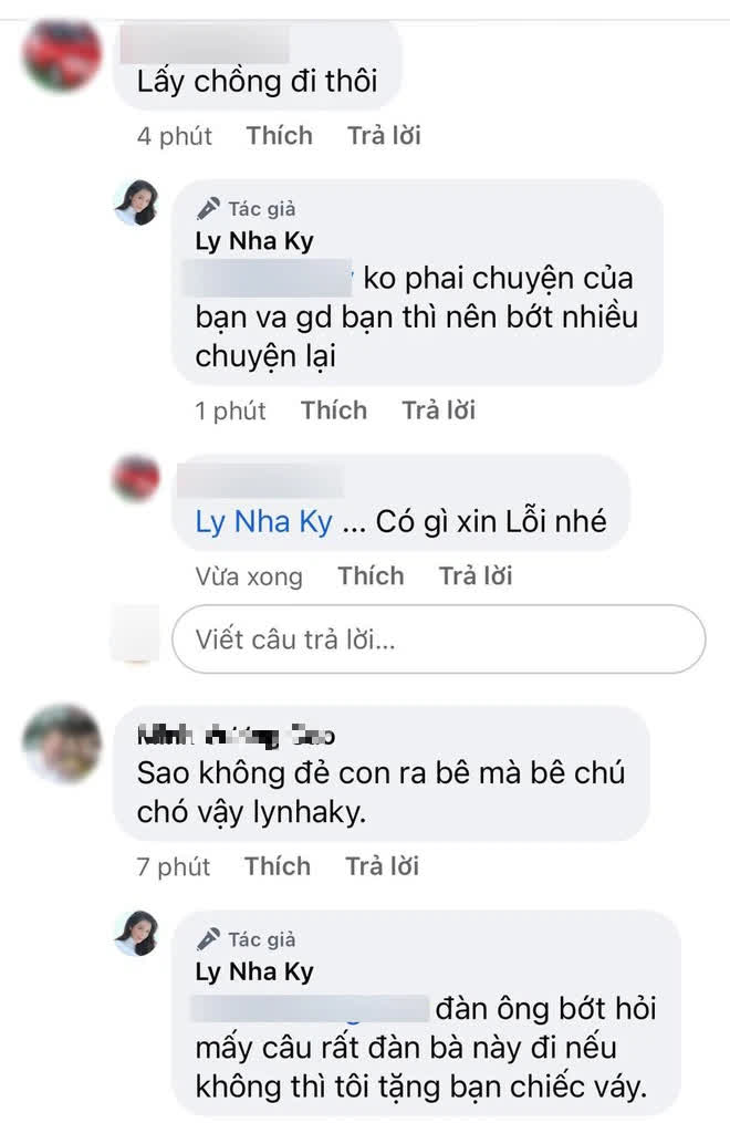 Bị hối thúc lấy chồng và sinh con ở tuổi 39, Lý Nhã Kỳ bức xúc ra mặt, đáp trả 1 chọi 1 rồi thẳng tay xoá hết bình luận - Ảnh 4.