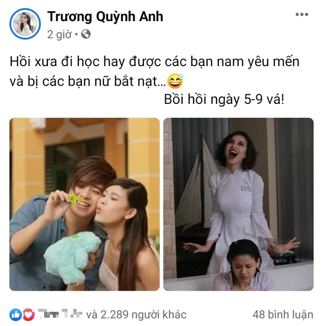 Sao Vbiz bồi hồi nhớ ký ức tựu trường: Nhã Phương - Trường Giang cười tít mắt, xúc động nụ cười của 1 ca sĩ quá cố - Ảnh 2.