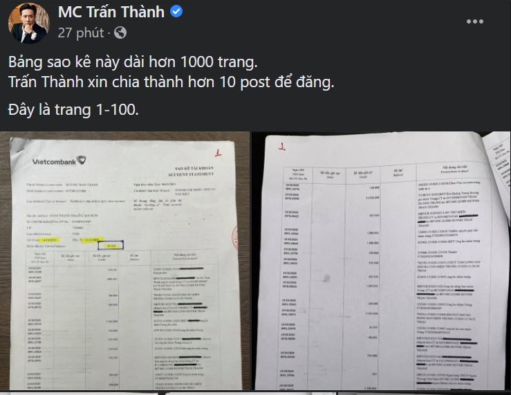 Trấn Thành: Cảm ơn vị khán giả có nhã ý tặng 50 tỷ cho Trấn Thành nếu tôi sao kê! - Ảnh 3.