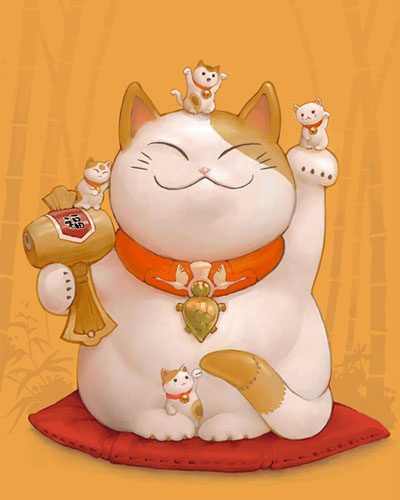 Maneki-Neko là gì? Hãy khám phá nguồn gốc hấp dẫn của chú mèo may mắn đến từ Nhật Bản - Ảnh 1.