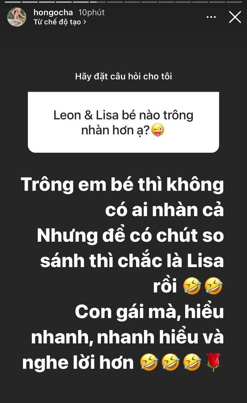 Hồ Ngọc Hà tiết lộ Quốc tịch của cặp sinh đôi Leon - Lisa - Ảnh 3.