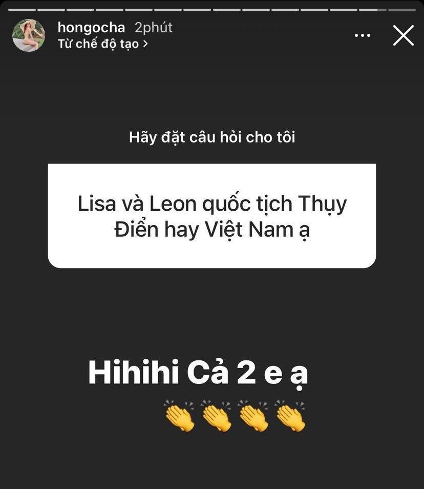 Hồ Ngọc Hà tiết lộ Quốc tịch của cặp sinh đôi Leon - Lisa - Ảnh 2.