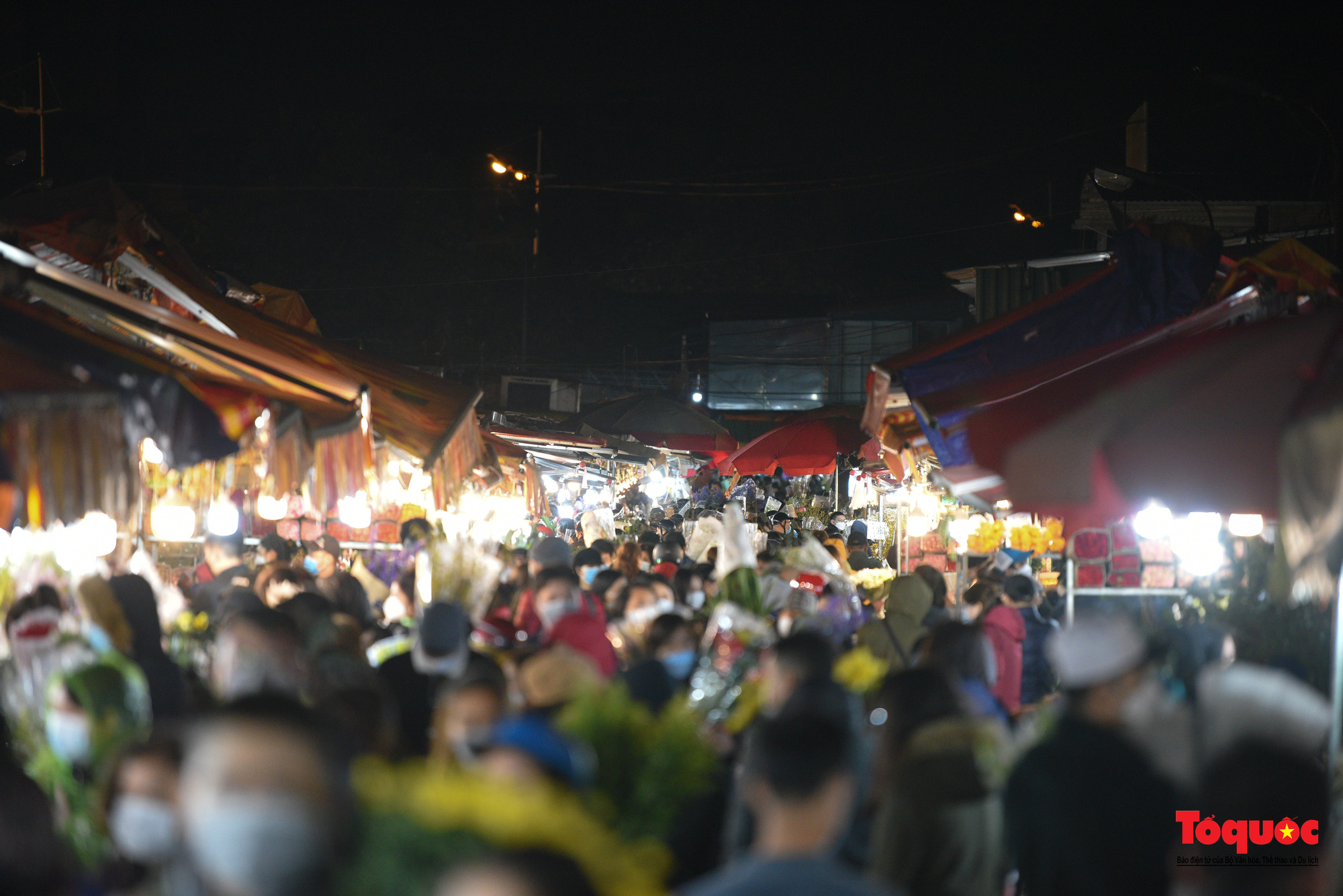 Chợ hoa đêm lớn nhất Hà Nội rộn ràng ngày cận Tết - Ảnh 10.