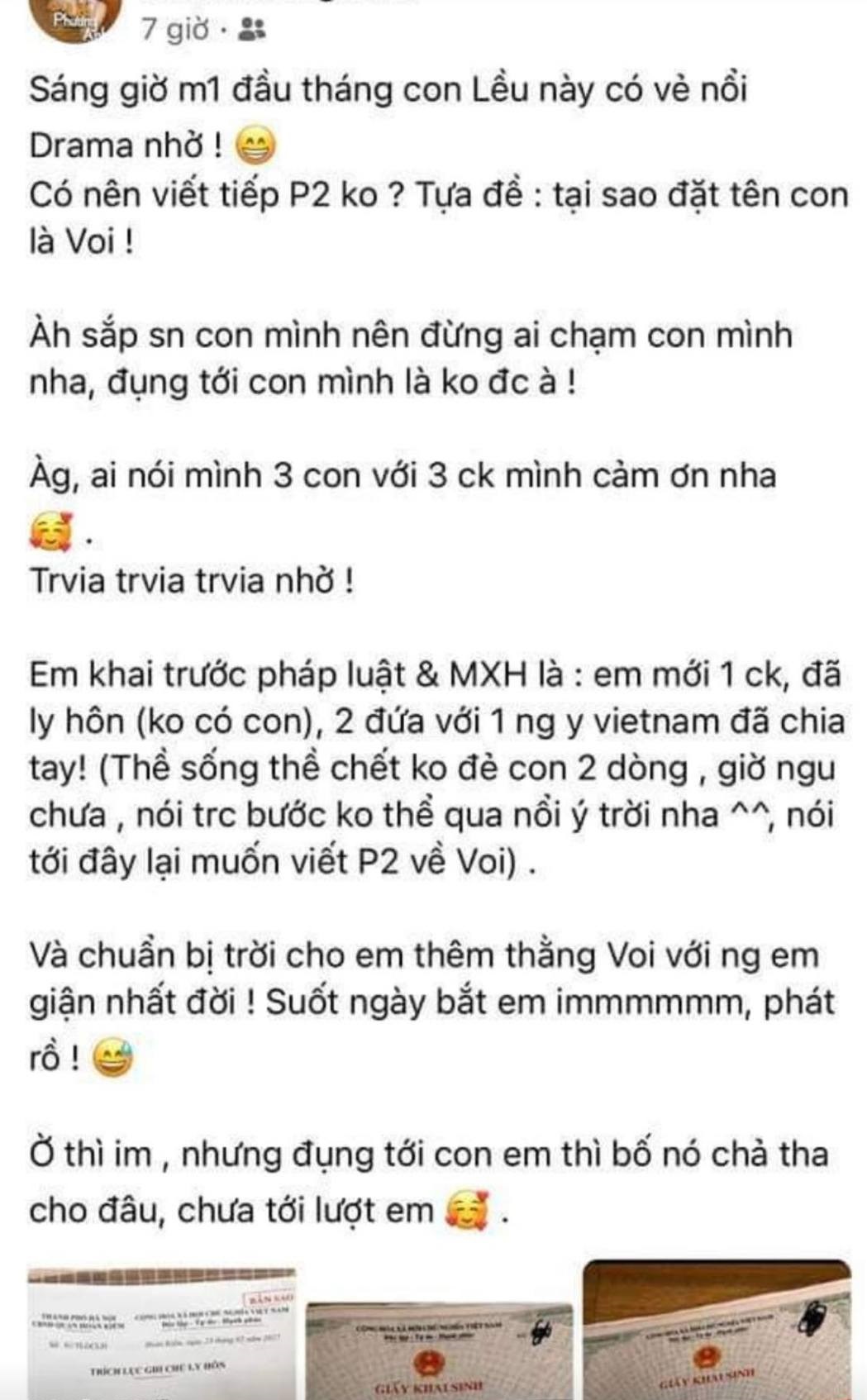 Bị tố là tiểu tam, sinh 3 con với 3 người đàn ông khác nhau, Lều Phương Anh lên tiếng - Ảnh 2.