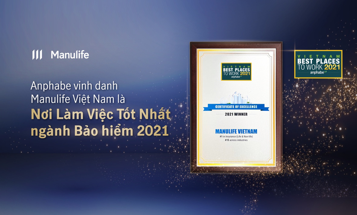 Manulife Việt Nam tiếp tục là Nơi làm việc tốt nhất ngành bảo hiểm - Ảnh 1.