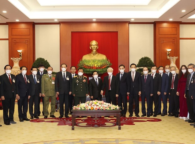 Tổng Bí thư Nguyễn Phú Trọng tiếp Thủ tướng Lào Phankham Viphavanh - Ảnh 2.