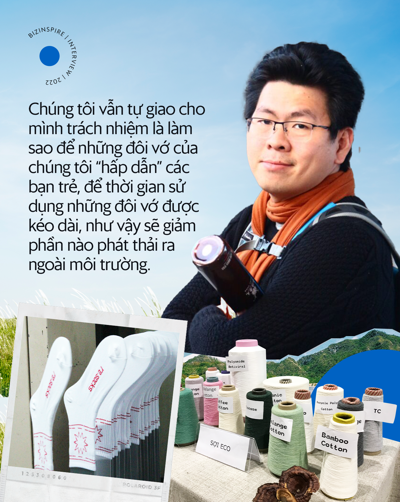 Tiên phong ngành vải sợi xanh, Founder thương hiệu tất tái chế Re.socks: Công ty “mém” đóng cửa 2 lần nhưng tính tôi cứng đầu, muốn đi tới cùng! - Ảnh 4.