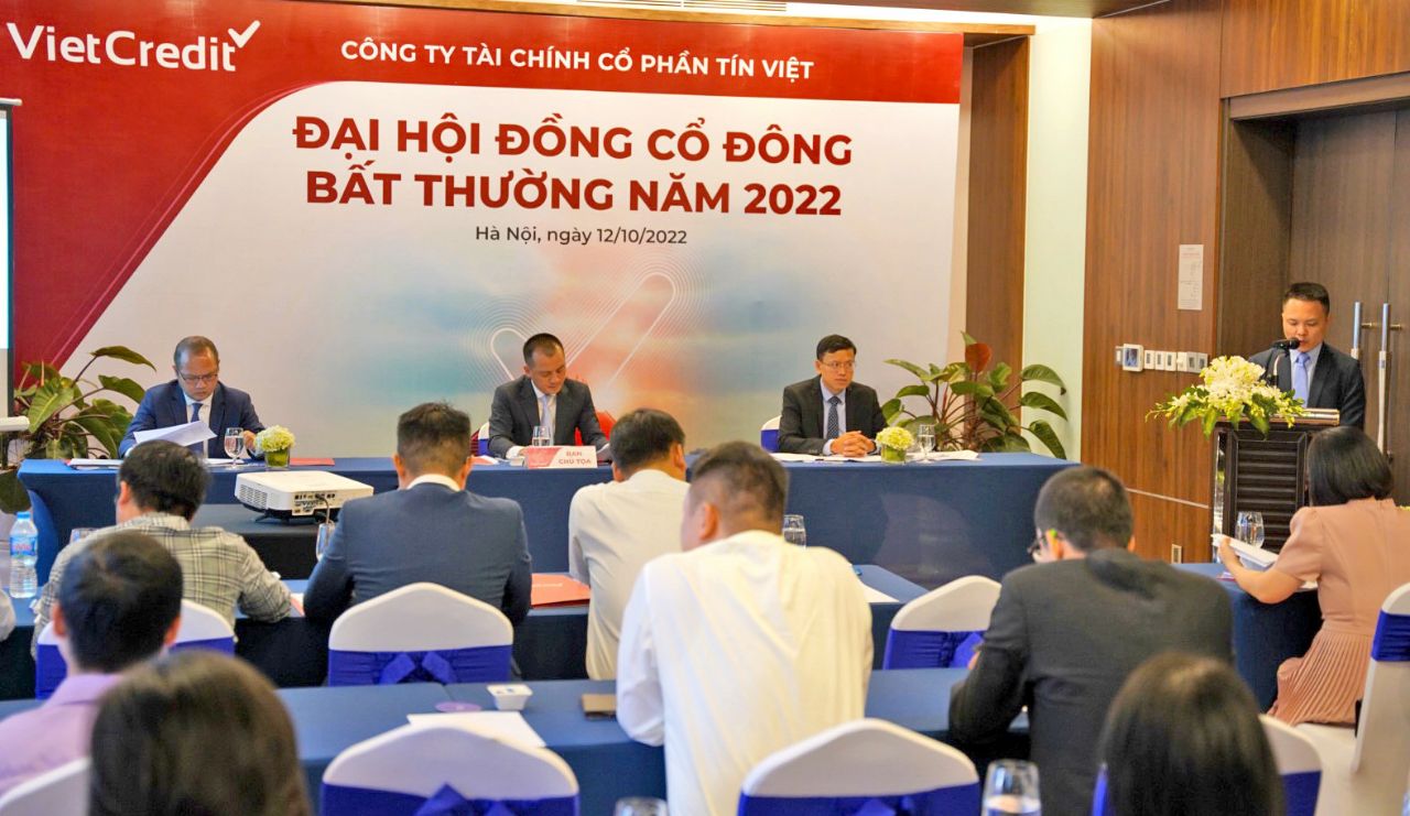 VietCredit tổ chức đại hội đồng cổ đông bất thường năm 2022 - Ảnh 1.