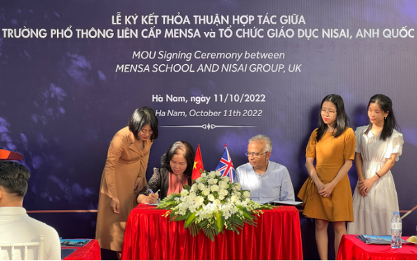 Lễ ký hợp tác giữa Mensa Hà Nam và Nisai Group - Ảnh 1.