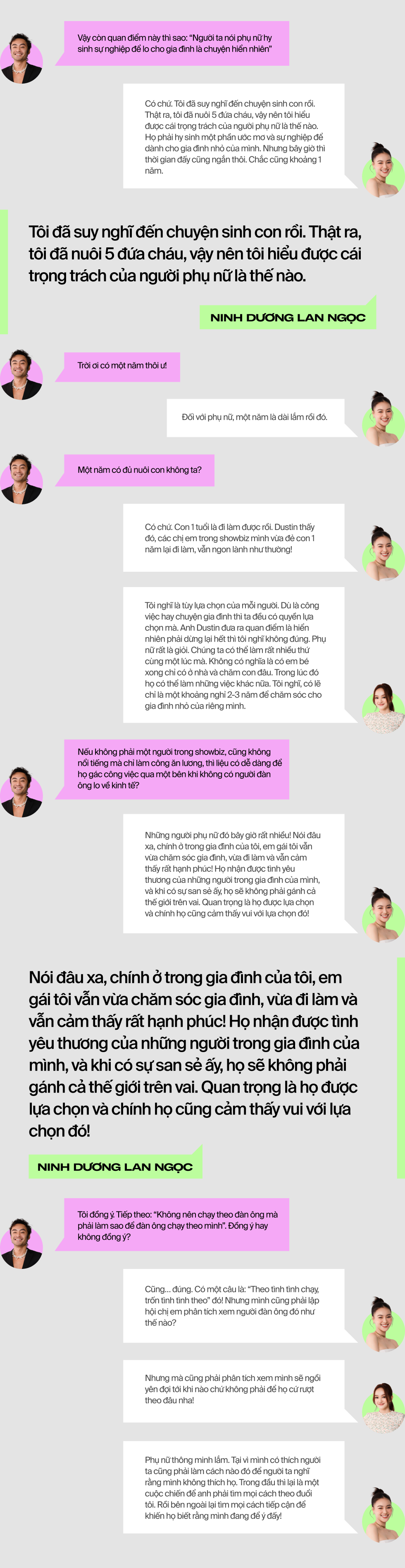 Featured Talk #5 - Ninh Dương Lan Ngọc & Kaity Nguyễn: Trước khi muốn là trụ cột, đàn ông hãy tự đứng vững trong cuộc sống! - Ảnh 11.