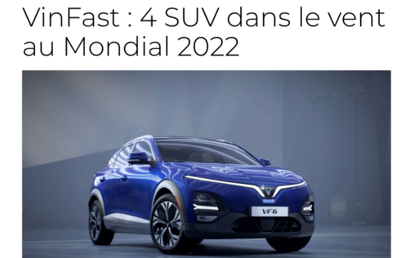 Báo Pháp: &quot;Các đối thủ của VinFast nên cảm thấy lo lắng&quot; - Ảnh 1.