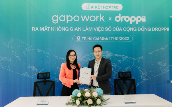 Droppii ra mắt Không gian làm việc số trên GapoWork phục vụ gần 100.000 đối tác - Ảnh 1.