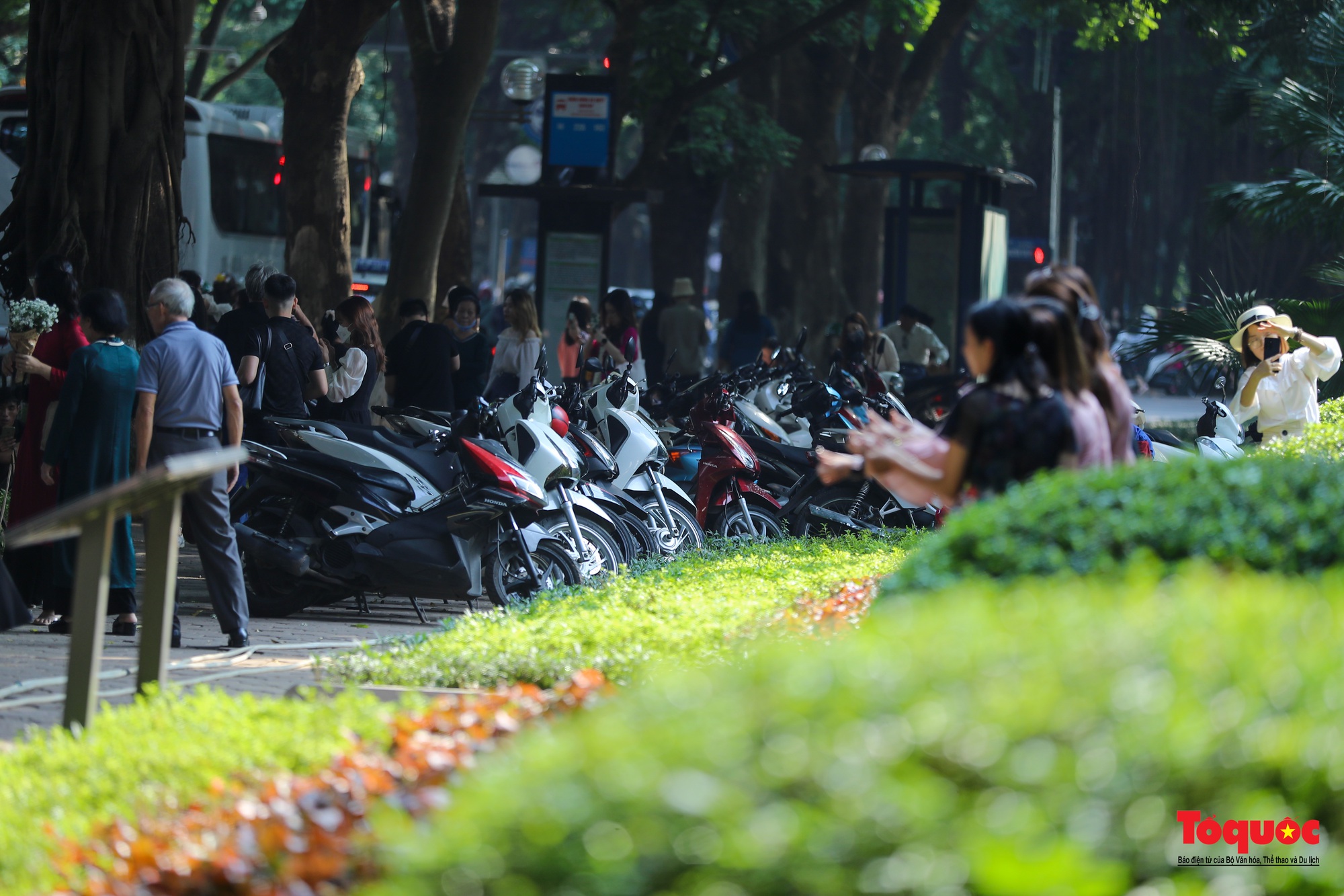 Hàng trăm người đổ về phố Phan Đình Phùng ''săn nắng'' mùa thu Hà Nội - Ảnh 12.