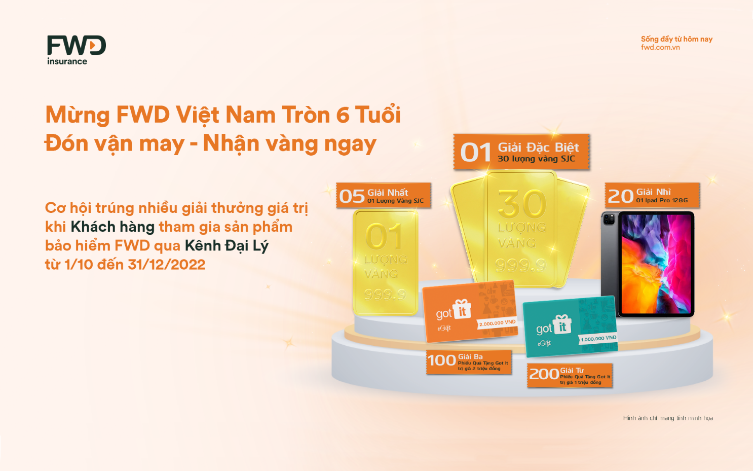 Mua bảo hiểm có cơ hội trúng 30 lượng vàng - Ảnh 1.