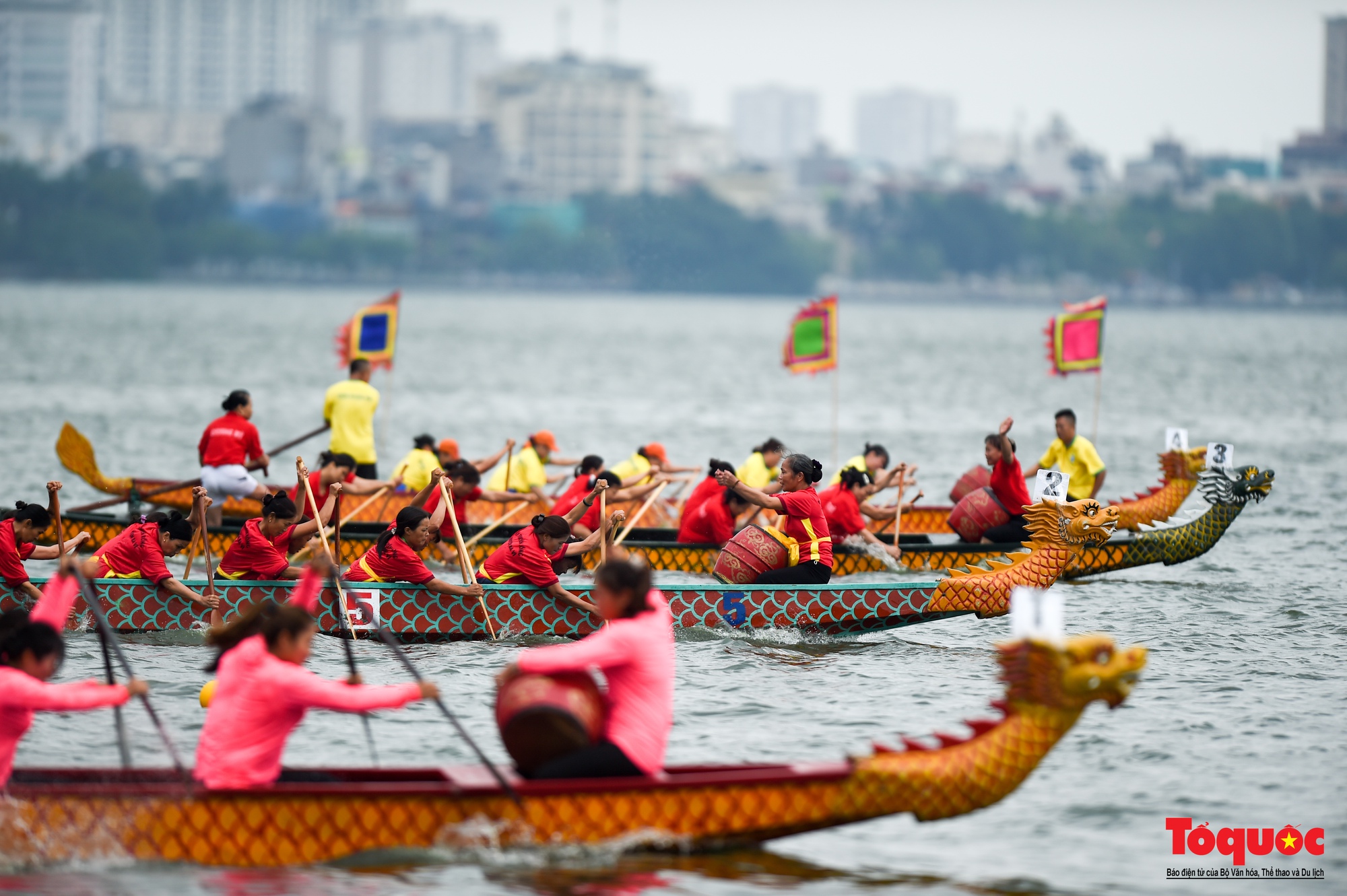 Giải Bơi chải thuyền rồng Hà Nội mở rộng năm 2022 - Ảnh 8.