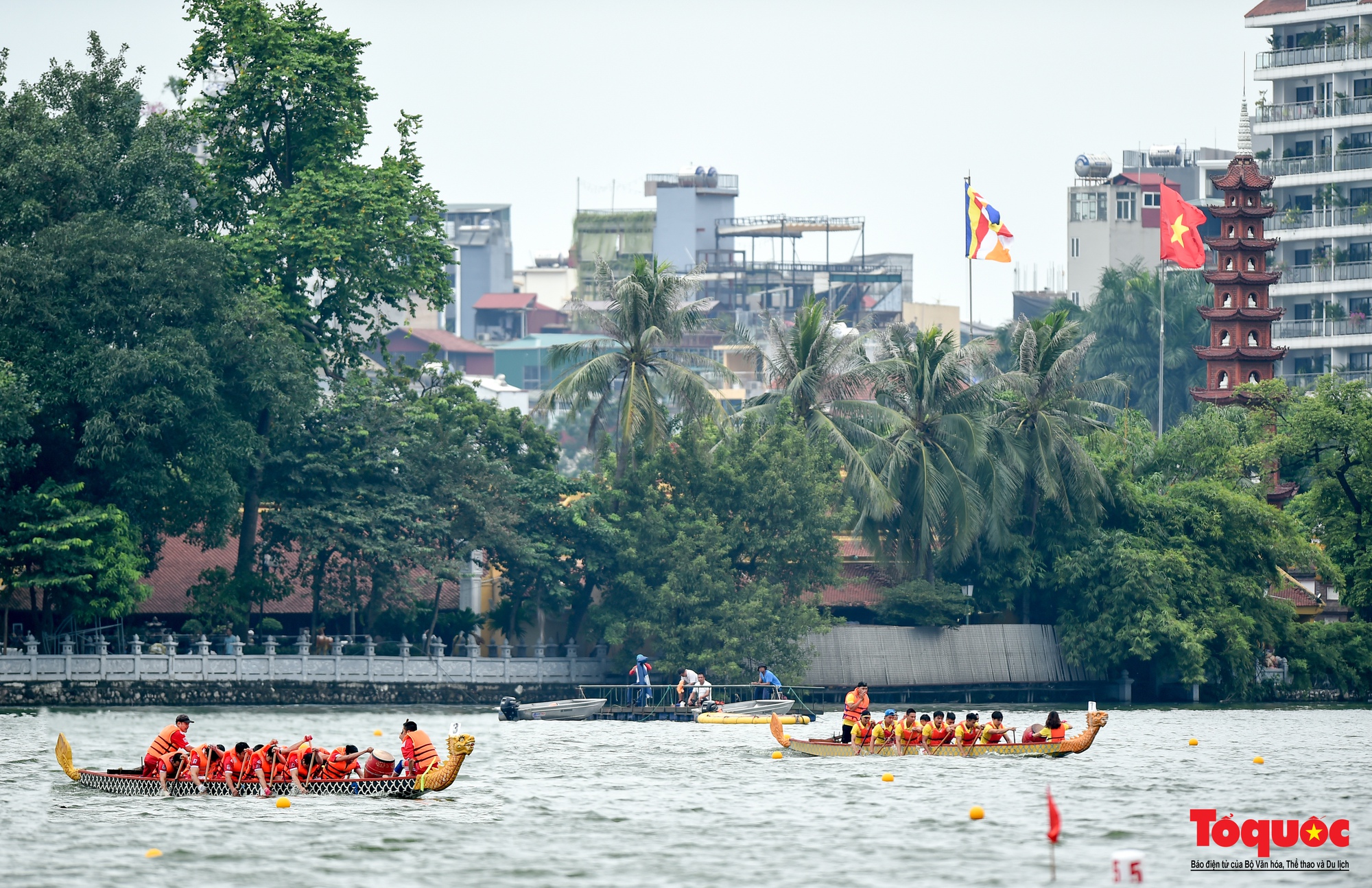 Giải Bơi chải thuyền rồng Hà Nội mở rộng năm 2022 - Ảnh 18.